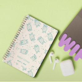 Cute Sheep – Whimsical Seamless Pattern Anteckningsbok