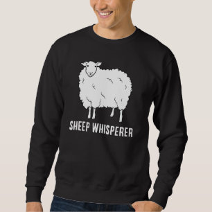 Cute Sheep Whisperer Farmer Får Farmer Kärlek Får Lång Ärmad Tröja