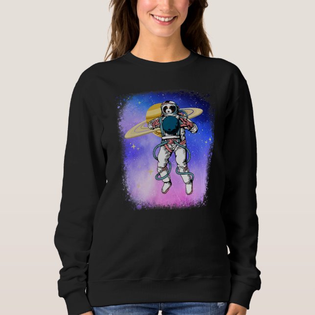Cute Sheepadoodle Hund & Astronaut Helmet Galaxy O T Shirt (Framsida)