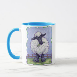 Cute Sheet Head och Svan Hett Cocoa Mugg