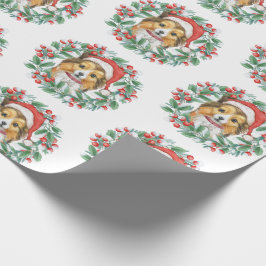 Cute Sheltie in jul Utandning Papper Presentpapper
