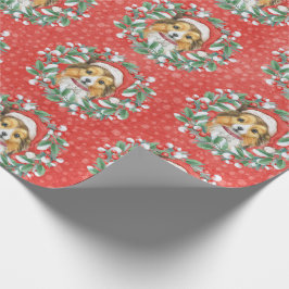 Cute Sheltie in jul Utandning Papper Presentpapper