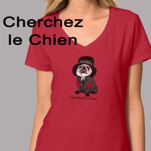 Cute Sherlock Pug Hund älskare Hobo Photo T Shirt