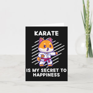 Cute Shi Inu Karate är min hemlighet att lyckönska Kort