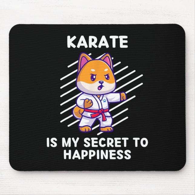Cute Shi Inu Karate är min hemlighet att lyckönska Musmatta (Framsidan)