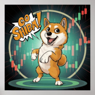 Cute Shiba Inu Hund Poster