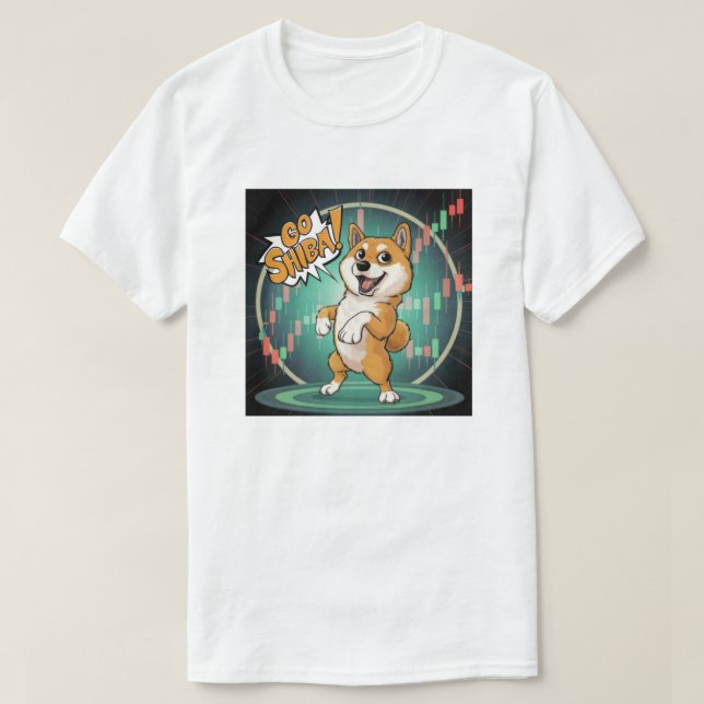 Cute Shiba Inu Hund T Shirt (Design framsida)