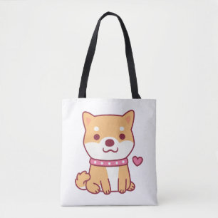 Cute Shiba Inu Hund Tygkasse