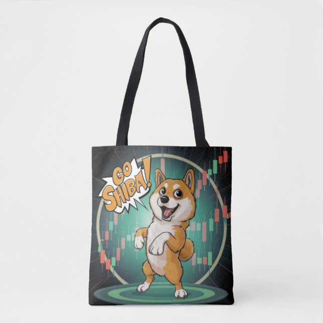 Cute Shiba Inu Hund Tygkasse (Framsida)