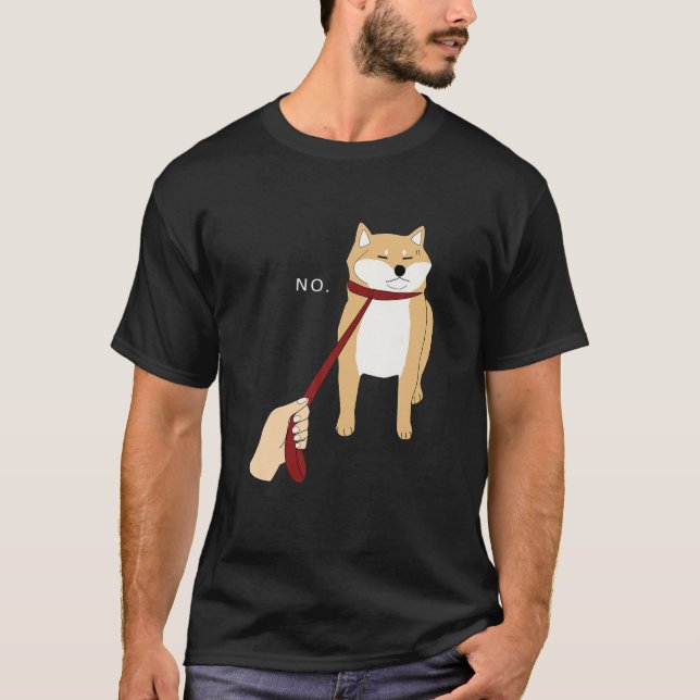 Cute Shiba Inu Nope - Doge Meme B T Shirt (Framsida)