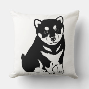 Cute Shiba Inu Puppy Art Kudde