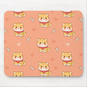 Cute Shiba Inu Seamless Mönster Musmatta