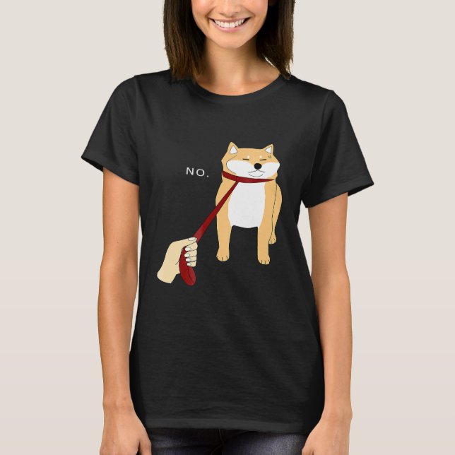 Cute Shiba Inu Shirt Nope - Doge Meme B T Shirt (Framsida)