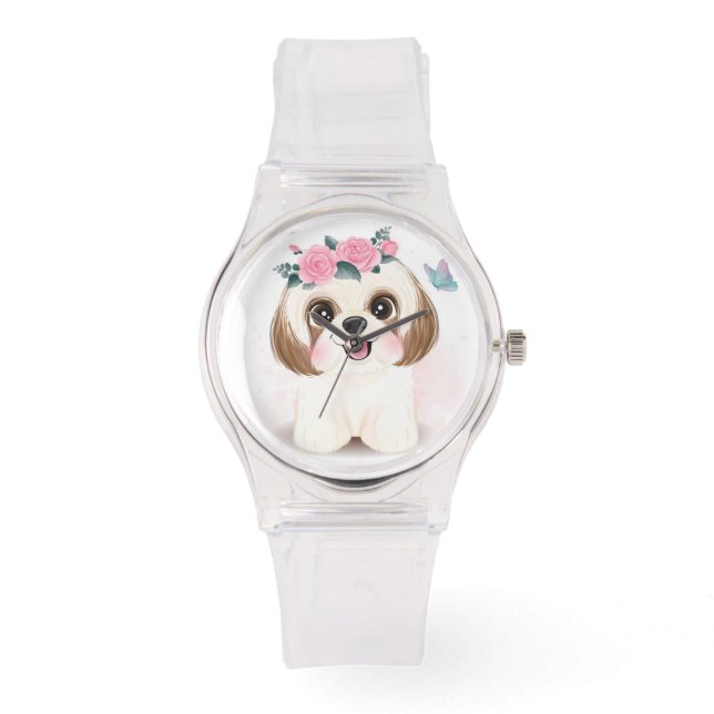 Cute Shih Tzu Armbandsur (Framsida)