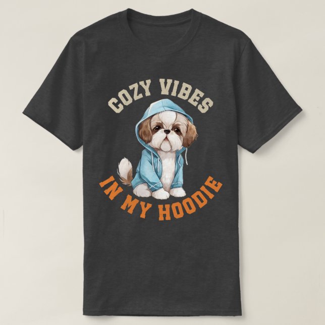 Cute Shih Tzu Hund 1 T Shirt (Design framsida)