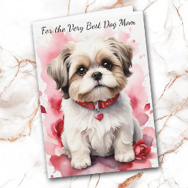 Cute Shih Tzu Hund du gör min Svan-påse Helgkort
