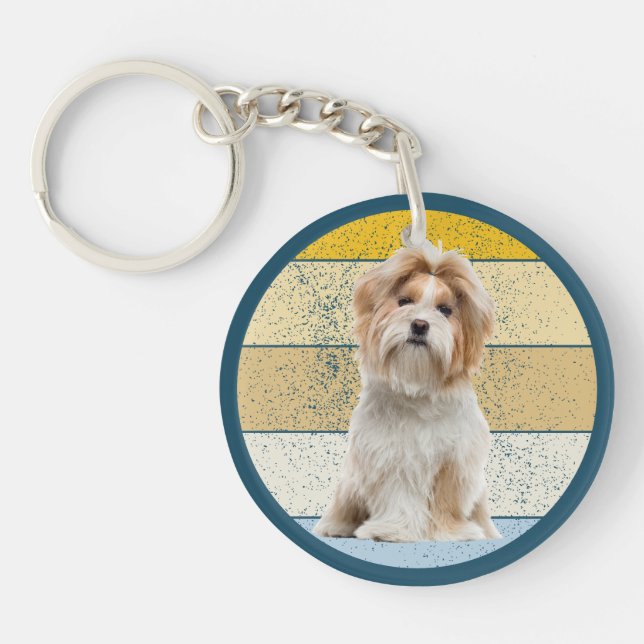Cute Shih Tzu Hund Retro - bakgrund (Framsidan)