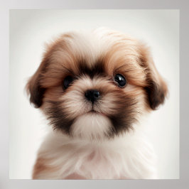 Cute Shih Tzu Puppy Hund Poster (2)