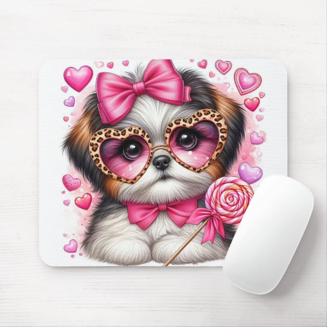 Cute Shih-tzu Valentine Musmatta (Med mus)