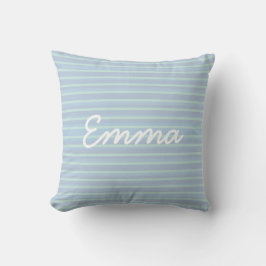 Cute Shimming Blue Stripe Baby Kudde