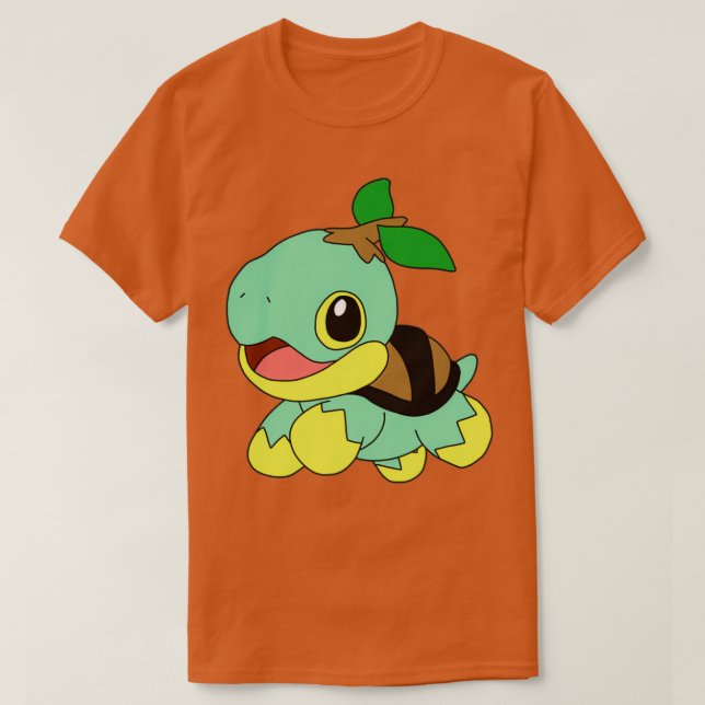 Cute Shiny Turtwig T Shirt (Design framsida)