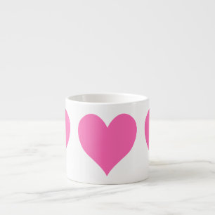 Cute Shock rosa Heart Espressomugg