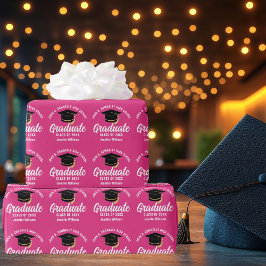 Cute Shock rosa Personlig Student Presentpapper