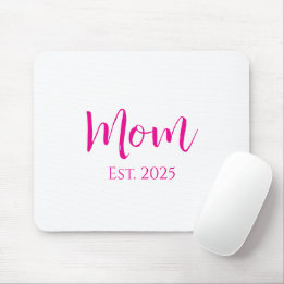 Cute Shock rosa Script New mamma Mors dag Musmatta