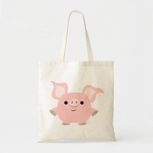 Cute Shorty Tecknad Gris Bag Tygkasse