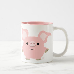 Cute Shorty Tecknad Gris Mugg