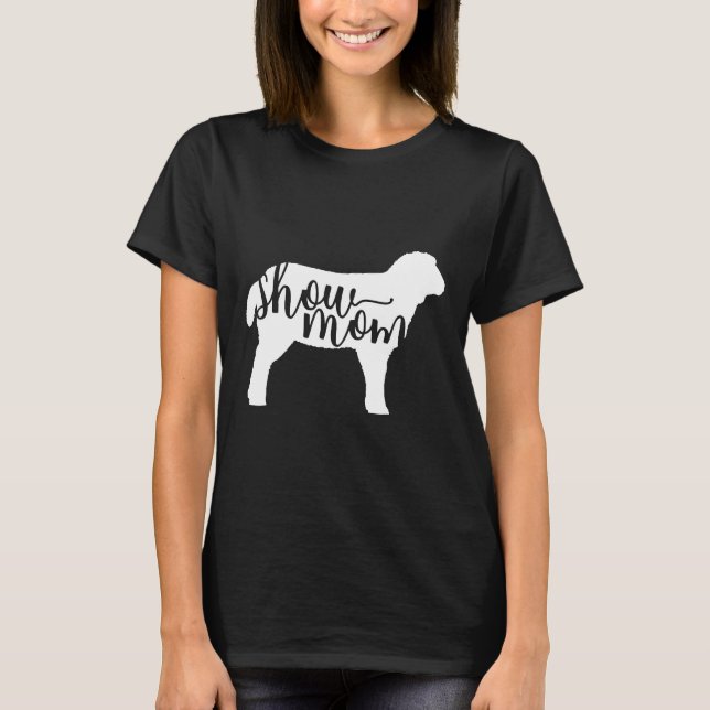 Cute Show Mamma Sheep Shirt T Shirt (Framsida)