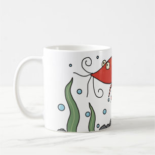 Cute Shrimp Mugg med undervattensscen