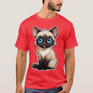 Cute Siamese Cat Lover Funny Siamese Cat 2 T Shirt