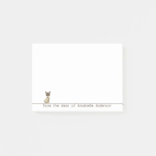 Cute Siamese Cat Personalize Notes Post-it Block