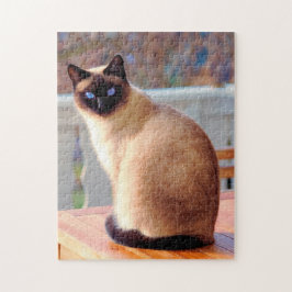 Cute Siamese Cat Pussel