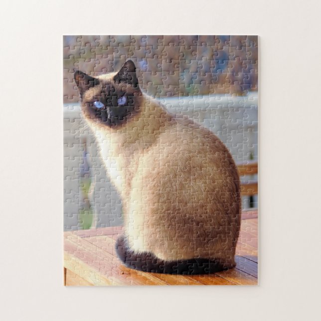 Cute Siamese Cat Pussel (Vertikal)