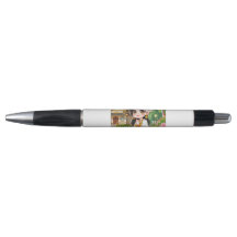 Cute Siamese Girl Boll Pen