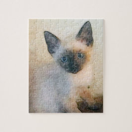 Cute Siamese Kitten Pussel