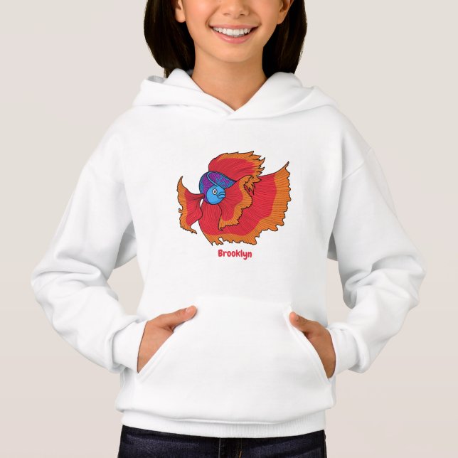 Cute Siamese, som bekämpar fiskbettastecknad T Shirt (Framsida)