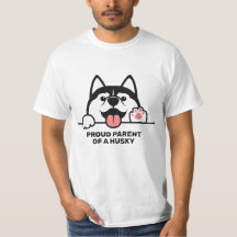 Cute Siberian husky anpassningsbar text