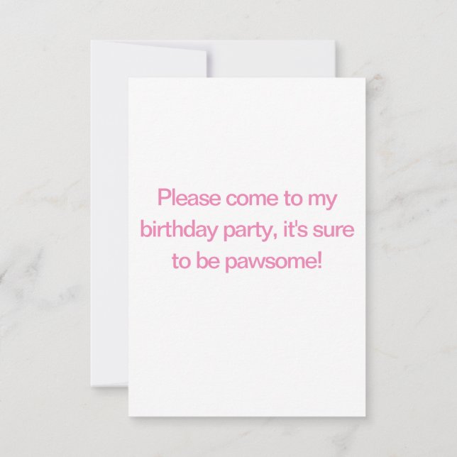 Cute Siberian husky födelsedag Inbjudningar (Baksida)