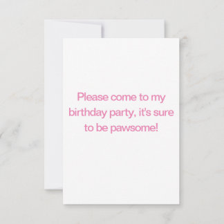 Cute Siberian husky födelsedag Inbjudningar