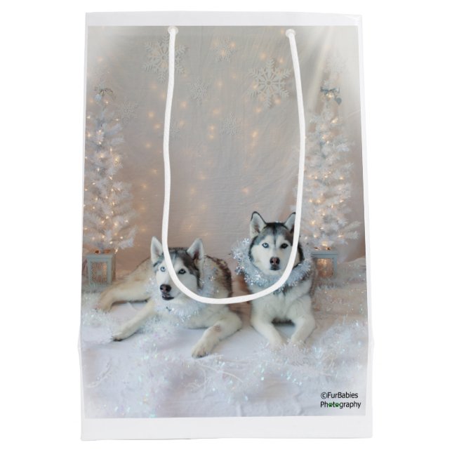 Cute Siberian husky Gift Bag (Baksidan)