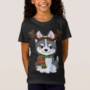 Cute Siberian husky Hund Gifts från den fina julen T Shirt