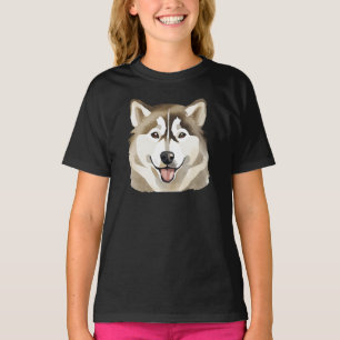Cute Siberian husky Hund Varg Funny huskies Hund M T Shirt