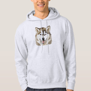 Cute Siberian husky Hund Varg Funny huskies Hund P Hoodie