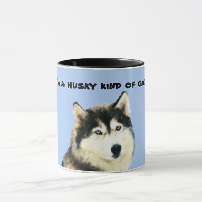 Cute Siberian husky Mugg (Center)