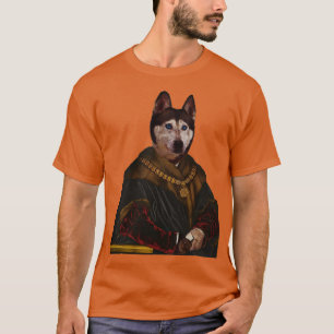 Cute Siberian husky särskiljer Royal Hund Pets på T Shirt