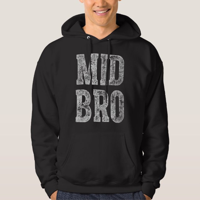 Cute Sibling Day Mid Bro Hoodie (Framsida)