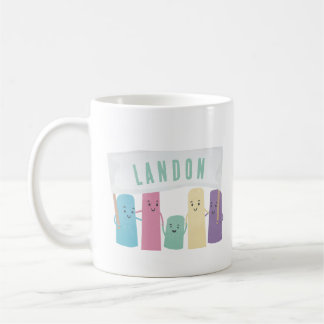 Cute Sidewalk Chalk med anpassningsbar-tecken Kaffemugg